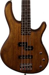 Solid body electric bass Cort Action PJ OPW - Open pore walnut