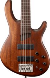 Solid body electric bass Cort B5 Plus MH OPM - Open pore mahogany