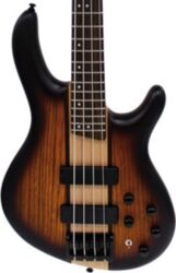 Solid body electric bass Cort C4 Plus ZBMH - Tobacco burst