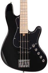 Solid body electric bass Cort Elrick NJS 4 - Black