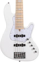 Solid body electric bass Cort Elrick NJS 5 - White