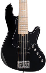 Solid body electric bass Cort Elrick NJS 5 - Black
