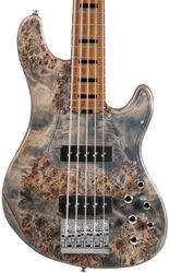 Solid body electric bass Cort GB-Modern 5 - Open pore charcoal gray