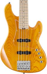 Solid body electric bass Cort GB75JJ AMB - Amber