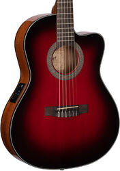 Jade E Nylon - burgundy red burst