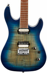 Str shape electric guitar Cort KX300 - Open pore cobalt burst
