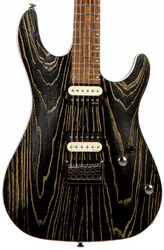 Str shape electric guitar Cort KX300 - Etched black gold