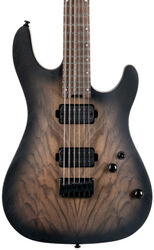 Metal electric guitar Cort KX500 Baritone - black burst