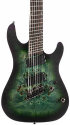 7 string electric guitar Cort KX507 Multi Scale - Star dust green