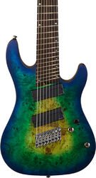 8 and 9 string electric guitar Cort KX508MS - Mariana blue burst