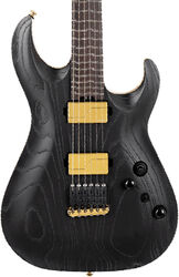 Multi-scale guitar Cort KX700TT - Open pore black (gold hardware)