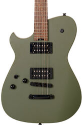 Tel shape electric guitar Cort Meta Matthew Bellamy MBM-2H-LH - satin olive green