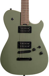 Tel shape electric guitar Cort Meta Matthew Bellamy MBM-2H - satin olive green
