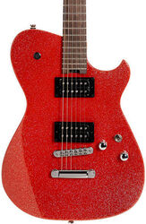 Tel shape electric guitar Cort Meta Matthew Bellamy MBM-2H - red sparkle