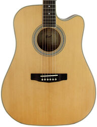 Folk guitar Cort Pure-DCF Dreadnought - Natural satin