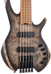 Solid body electric bass Cort Space 5 Artisan - Star Dust Black