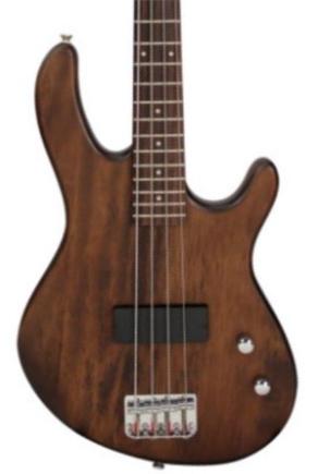 Electric bass for kids Cort Action Junior - Open pore walnut