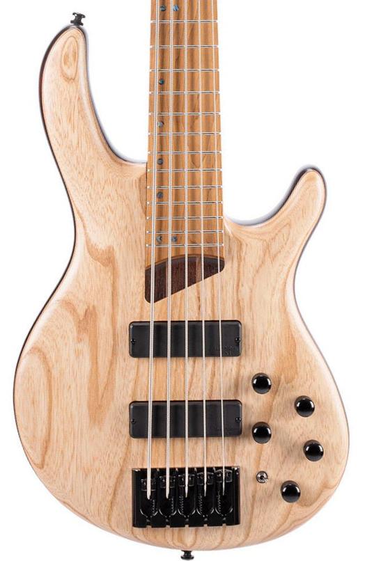 Solid body electric bass Cort Artisan B5 Element - open pore natural