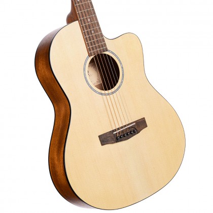 Cort Jade1 Concert Cw Epicea Acajou Mer - Natural Open Pore - Acoustic guitar & electro - Variation 1