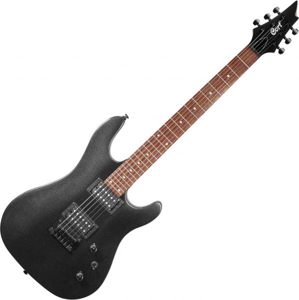 Solid body electric guitar Cort KX100 - black metallic