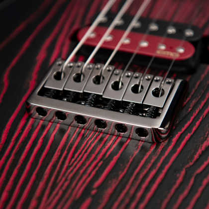 Cort Kx300 Ebr Hh Emg Ht Jat - Etched Black Red - Str shape electric guitar - Variation 2