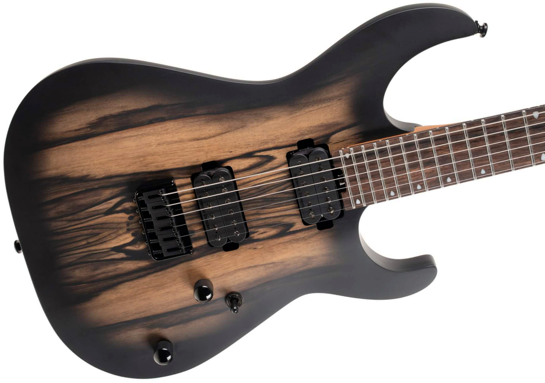 Cort Kx500 2h Seymour Duncan Ht Eb - Natural Black Burst Matte - Metal electric guitar - Variation 2