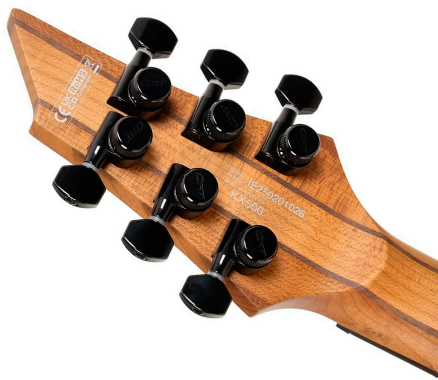 Cort Kx500 2h Seymour Duncan Ht Eb - Natural Black Burst Matte - Metal electric guitar - Variation 6