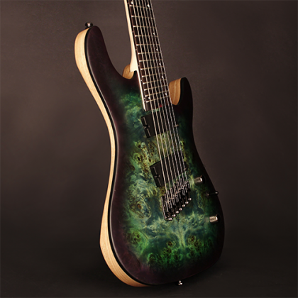 Cort Kx500ff 7-cordes Hh Emg Ht Eb - Star Dust Green - 7 string electric guitar - Variation 1