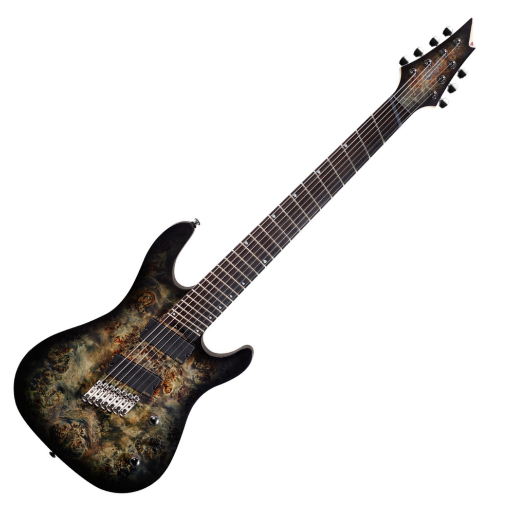 Cort Kx500ff 7c Hh Emg Ht Eb - Star Dust Black - Multi-Scale Guitar - Variation 1