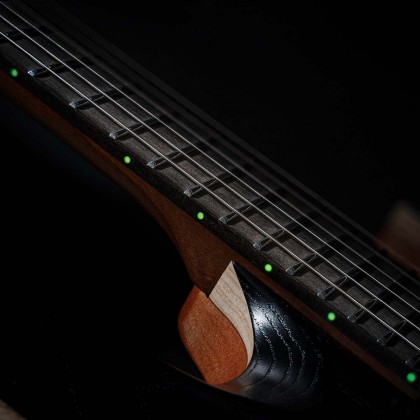 Cort Kx700 Evertune 2h Seymour Duncan Ht Eb - Open Pore Black - Metal electric guitar - Variation 4