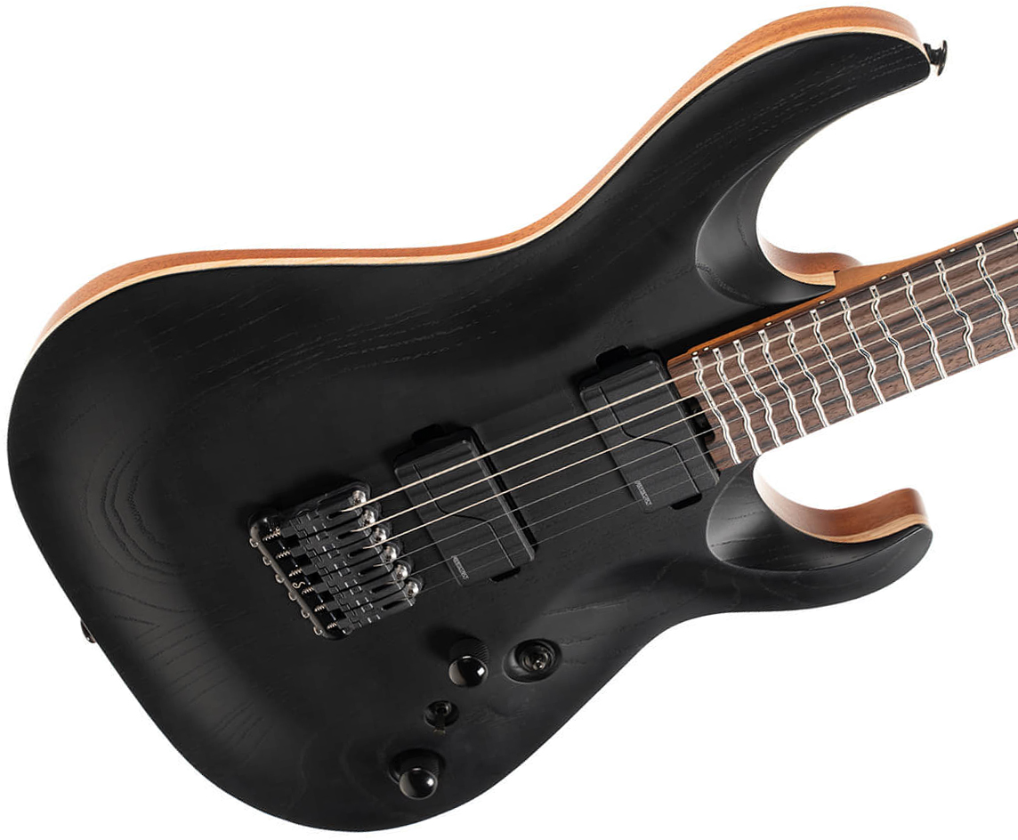 Cort Kx700 Tt True Temperament 2h Fishman Fluence Modern Ht Eb - Open Pore Black - Multi-Scale Guitar - Variation 2
