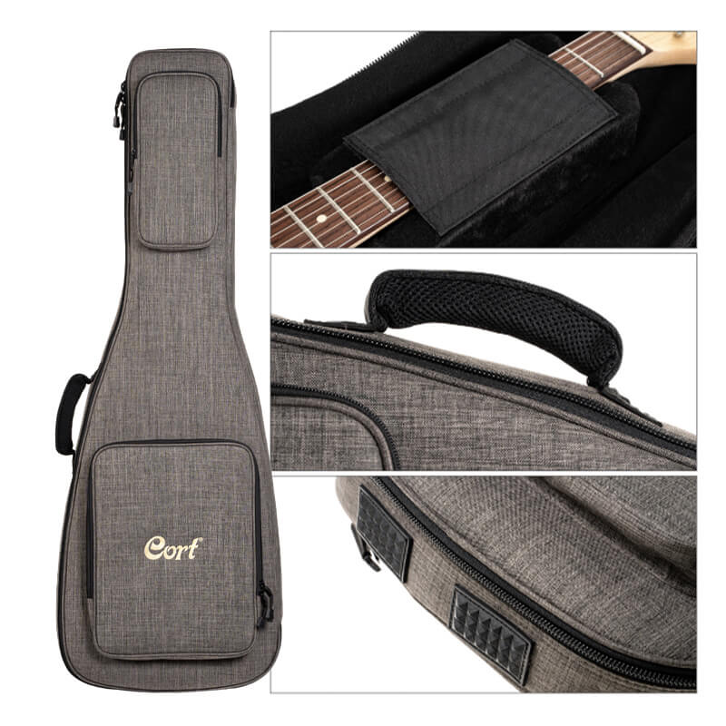 Cort Kx700 Tt True Temperament 2h Fishman Fluence Modern Ht Eb - Open Pore Black - Multi-Scale Guitar - Variation 8