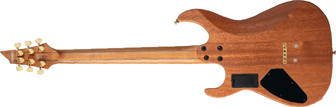 Cort Kx700tt True Temperament 2h Fishman Fluence Modern Ht Eb - Open Pore Black (gold Hardware) - Multi-Scale Guitar - Variation 1