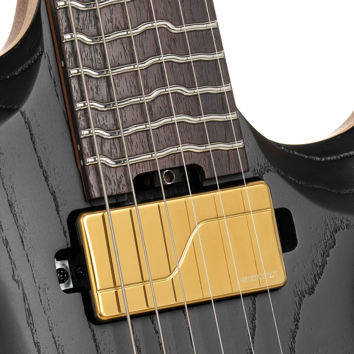 Cort Kx700tt True Temperament 2h Fishman Fluence Modern Ht Eb - Open Pore Black (gold Hardware) - Multi-Scale Guitar - Variation 4