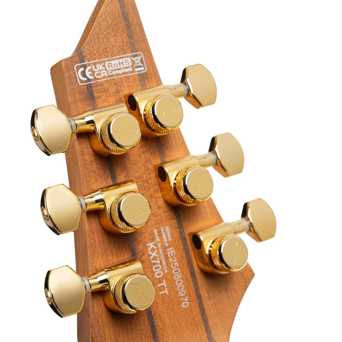 Cort Kx700tt True Temperament 2h Fishman Fluence Modern Ht Eb - Open Pore Black (gold Hardware) - Multi-Scale Guitar - Variation 7