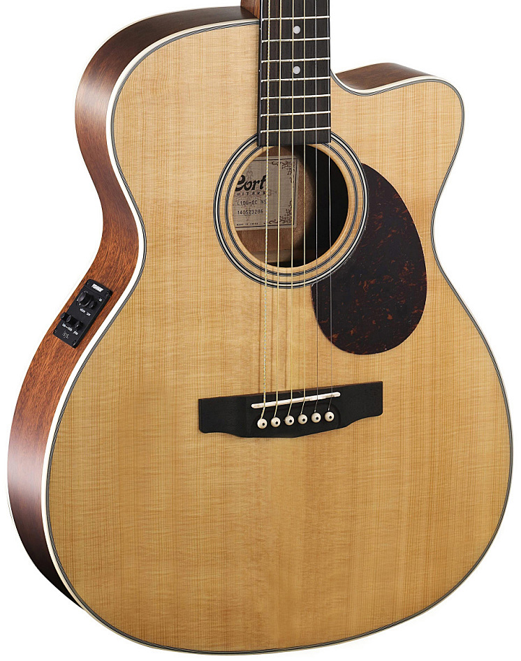 Cort L100-oc Ns Om Orchestra Model Cw Epicea Acajou - Natural Satin - Electro acoustic guitar - Variation 2