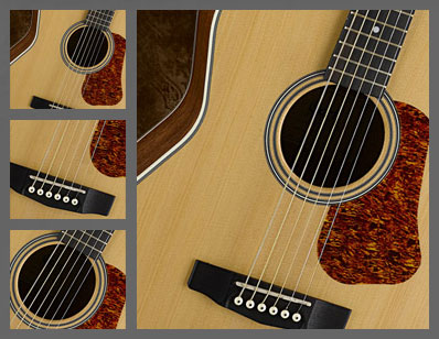 Cort L100c Luce Concert Epicea Acajou Mer - Natural Satin - Acoustic guitar & electro - Variation 2