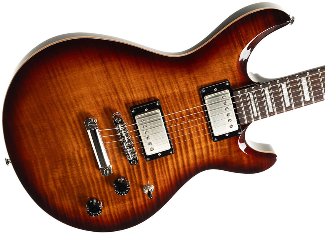 Cort M600 2h Ht Rw - Tobacco Sunburst - Double cut electric guitar - Variation 2