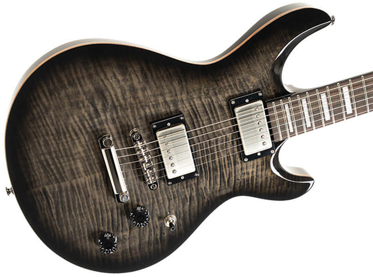 Cort M600 2h Ht Rw - Trans Black Burst - Double cut electric guitar - Variation 2