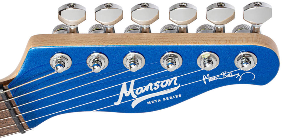 Cort Matthew Bellamy Mbm2 Sustainiac Meta Signature 2h Ht Lau - Meta Blue - Tel shape electric guitar - Variation 5
