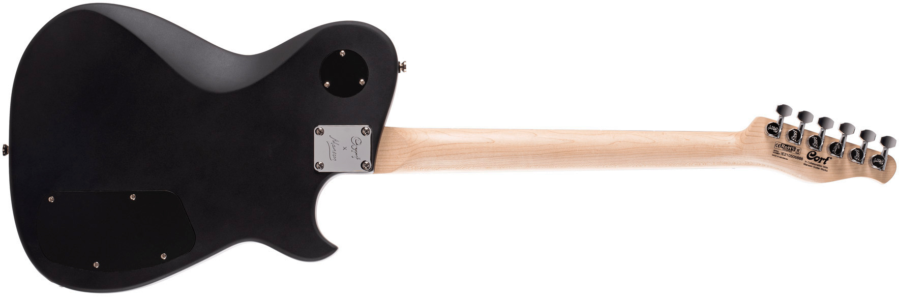 Cort Matthew Bellamy Mbm2h Gaucher Signature 2h Ht Lau - Satin Black - Tel shape electric guitar - Variation 1