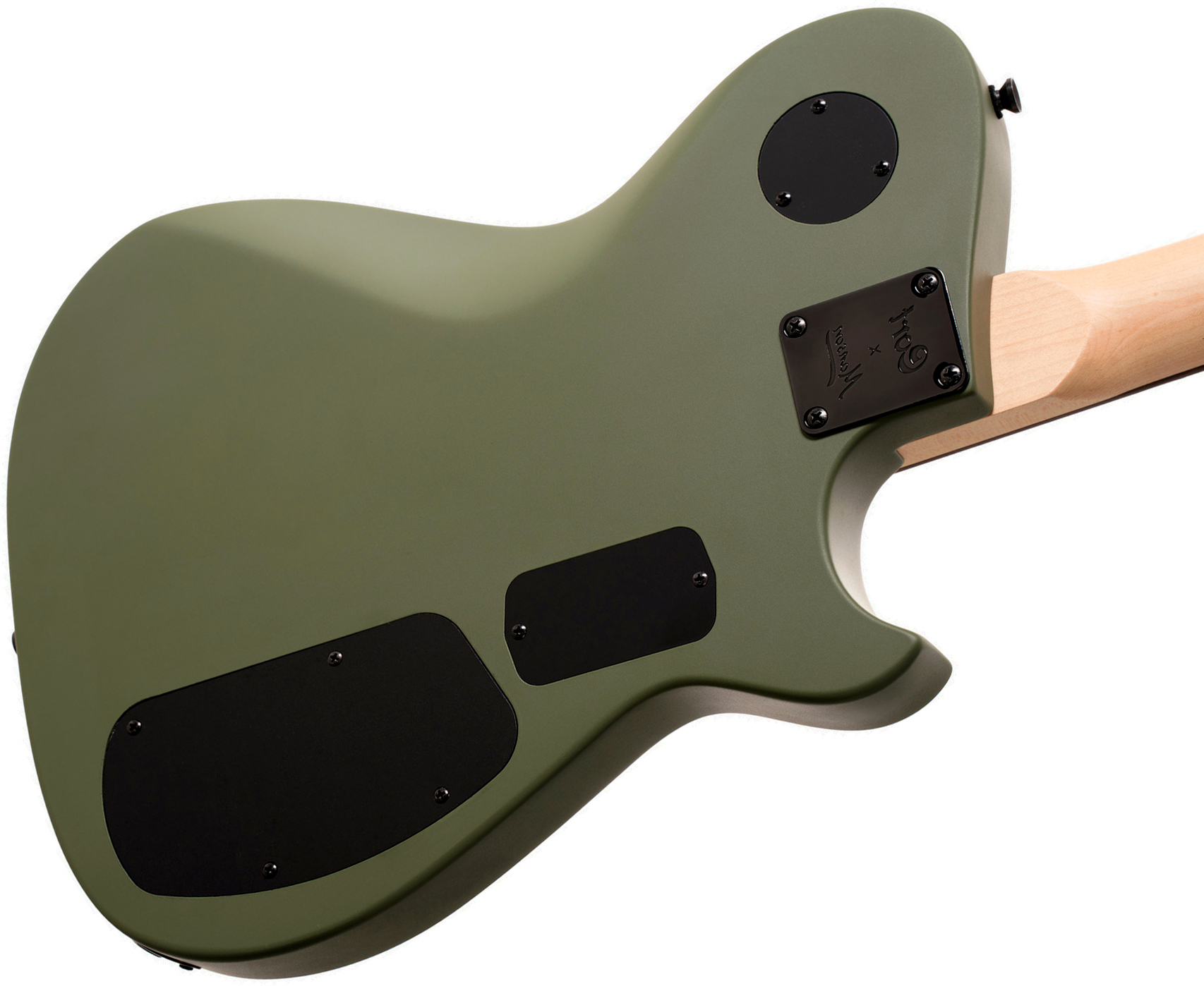 Cort Matthew Bellamy Mbm2h Gaucher Signature 2h Ht Lau - Satin Olive Green - Tel shape electric guitar - Variation 3