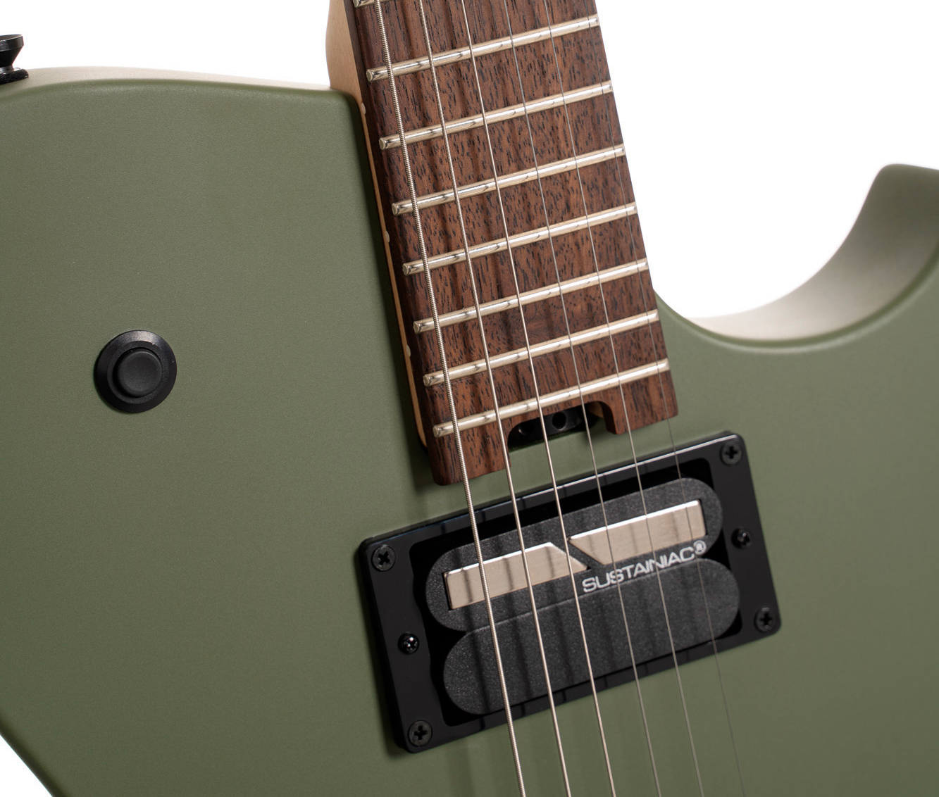 Cort Matthew Bellamy Mbm2h Gaucher Signature 2h Ht Lau - Satin Olive Green - Tel shape electric guitar - Variation 4