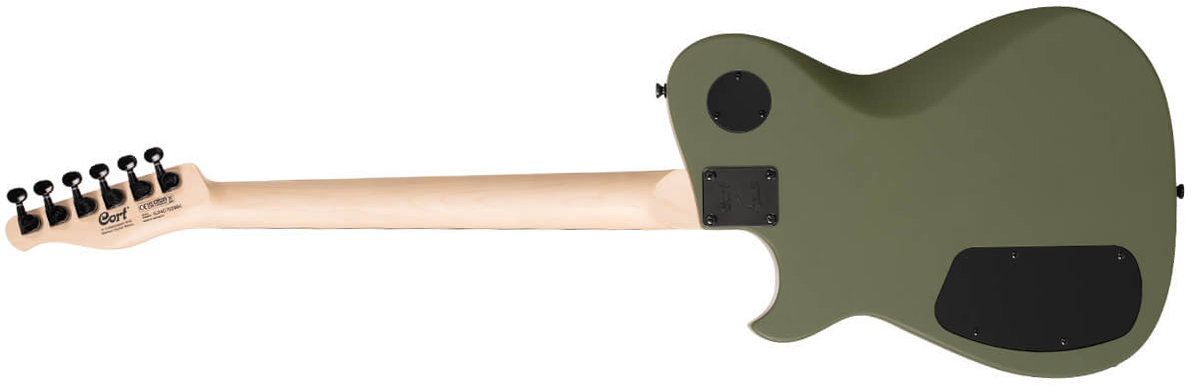 Cort Matthew Bellamy Mbm2h Meta Signature 2h Ht Lau - Satin Olive Green - Tel shape electric guitar - Variation 1