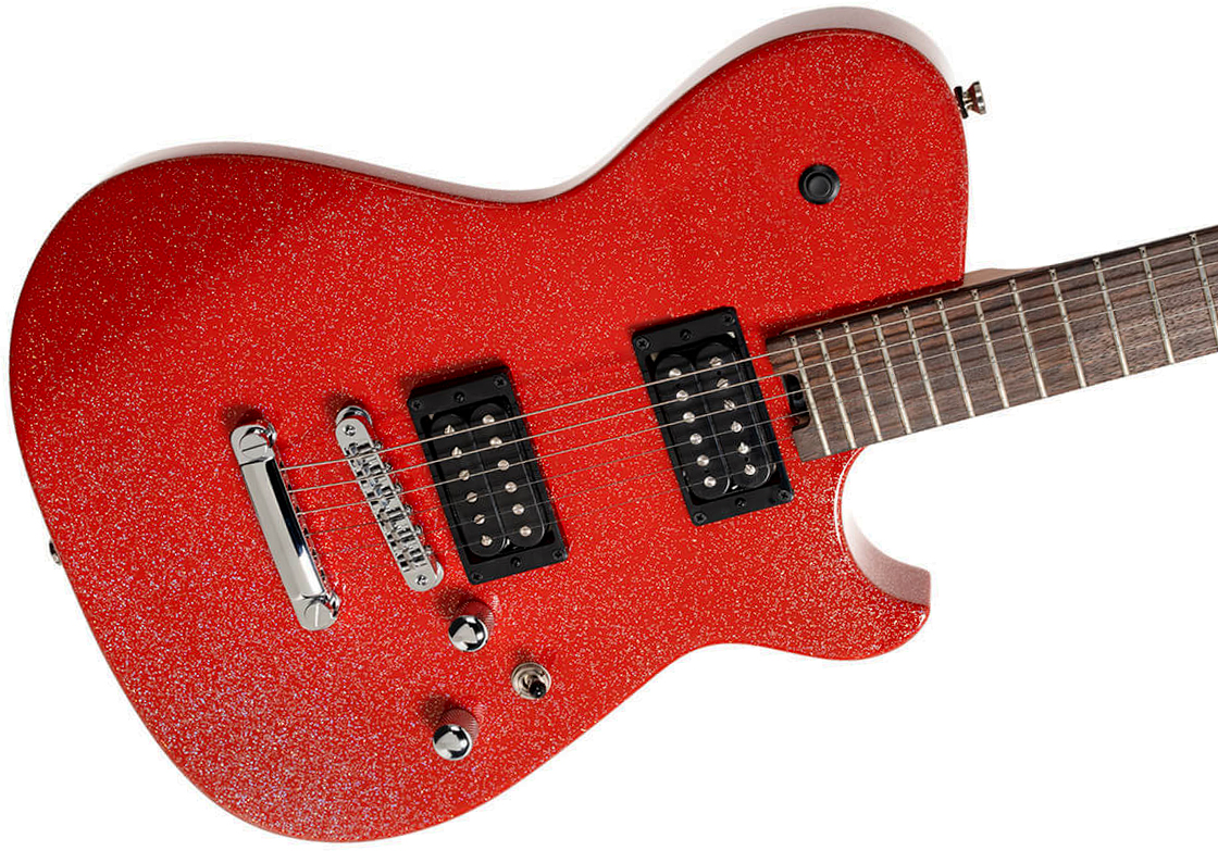Cort Matthew Bellamy Mbm2h Meta Signature 2h Ht Lau - Red Sparkle - Tel shape electric guitar - Variation 2