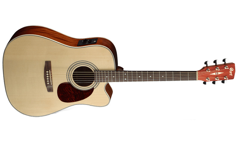 Cort Mr500e Op Dreadnought Cw Epicea Acajou - Open Pore - Electro acoustic guitar - Variation 1