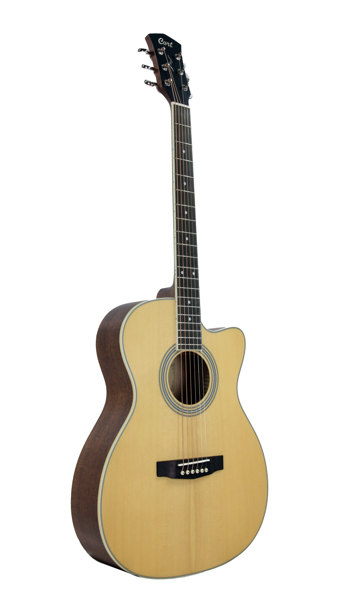 Cort Pure-ocf Om Electro Epicea Acajou Ov - Natural Satin - Folk guitar - Variation 3