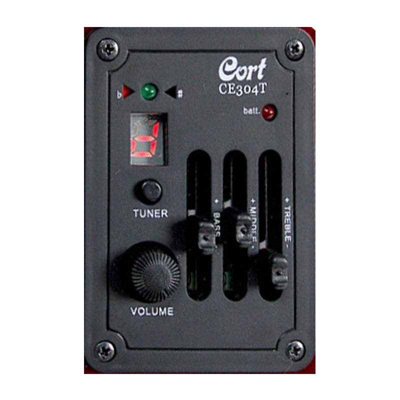 Cort Sfx-e Bks Auditorium Slim Cw Epicea Acajou - Black Satin - Acoustic guitar & electro - Variation 3