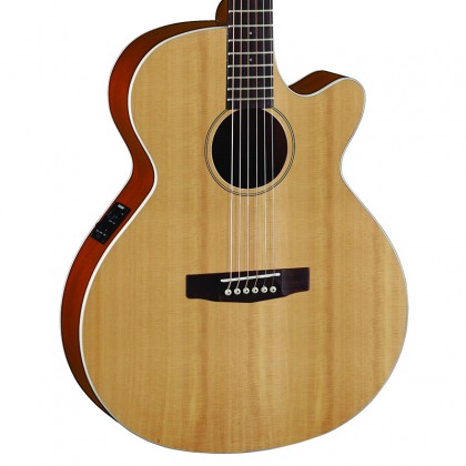 Cort Sfx1f Slim Body Cw Epicea Acajou Ova - Natural Satin - Electro acoustic guitar - Variation 1