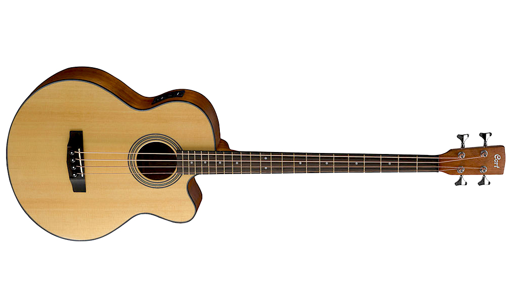 Cort Sjb5f Ns Jumbo Cw Epicea Acajou - Natural Satin - Acoustic bass - Variation 1